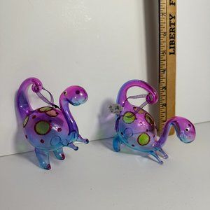 Pier 1 Christmas ornaments - 2 Dinosaurs Dinos